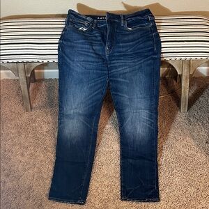 American Eagle Outfitters Men's Dark Blue Slim Jeans